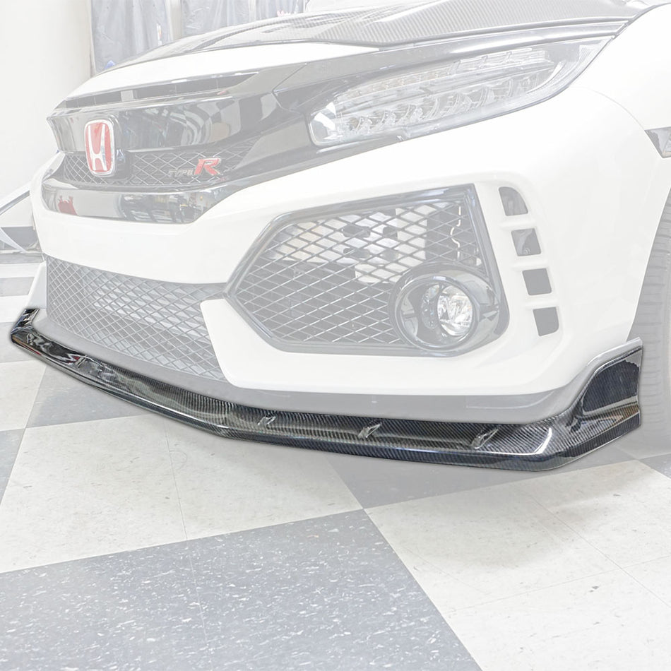 MU Style Front Lip (Carbon Fiber) For 2017-2021 Honda Civic Type R (FK8)