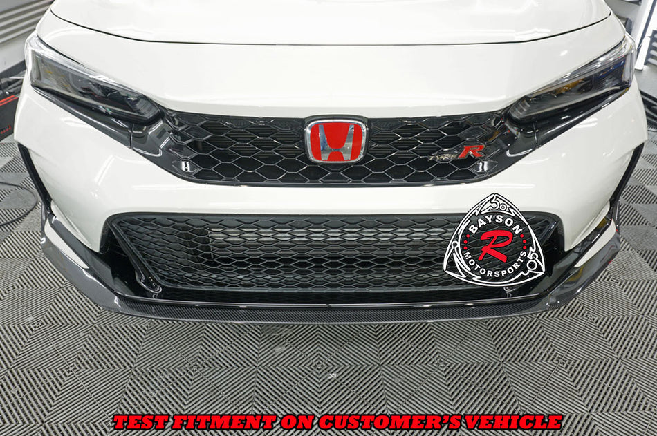 A Style Front Lip (Carbon Fiber) For 2023-2025 Honda Civic Type R (FL5)