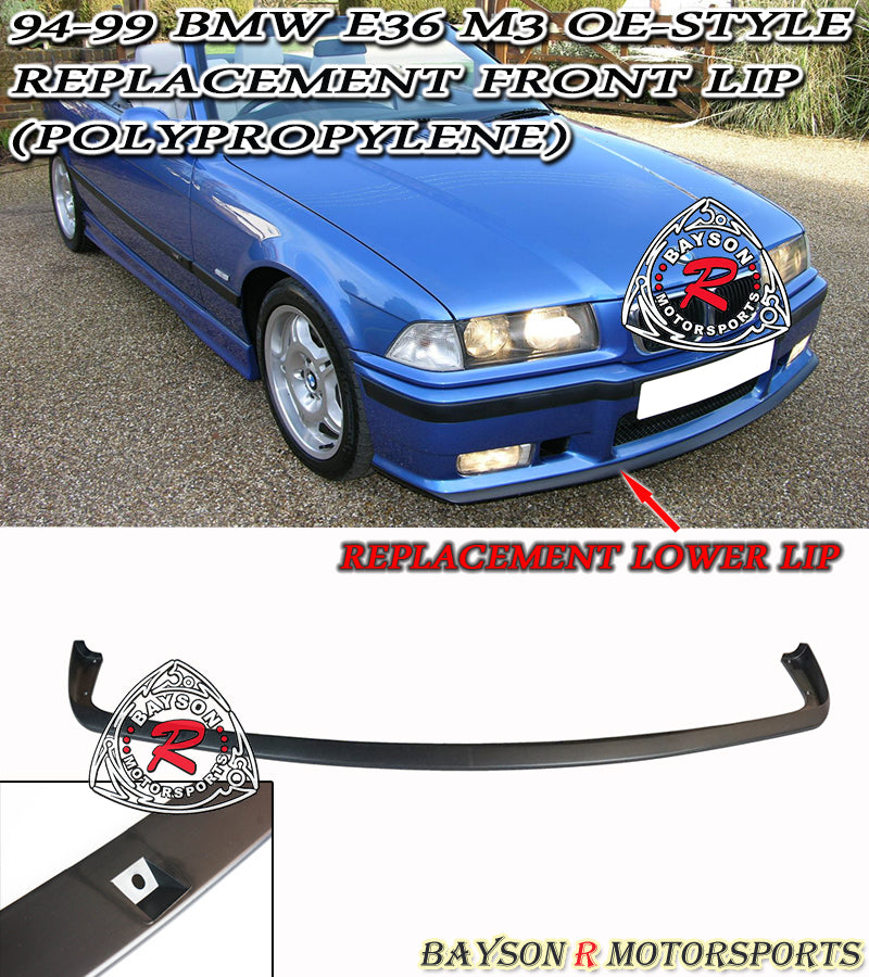 OE Style Front Lip For 1994-1999 BMW 3-Series E36 M3 - Bayson R Motorsports