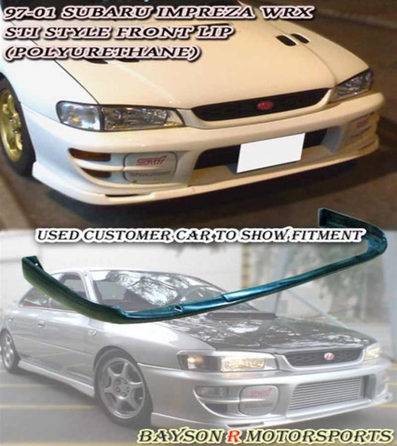 STi Style Front Lip For 1999-2001 Subaru Impreza 2.5RS - Bayson R Motorsports