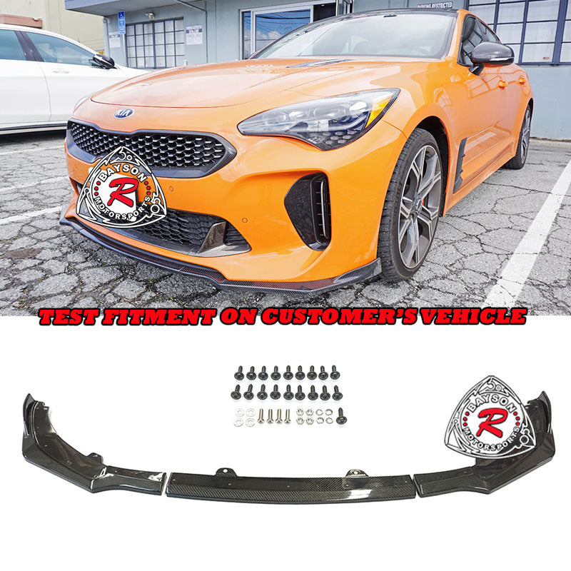 CK Style Front Lip (Carbon Fiber) For 2018-2022 KIA Stinger GT - Bayson R Motorsports