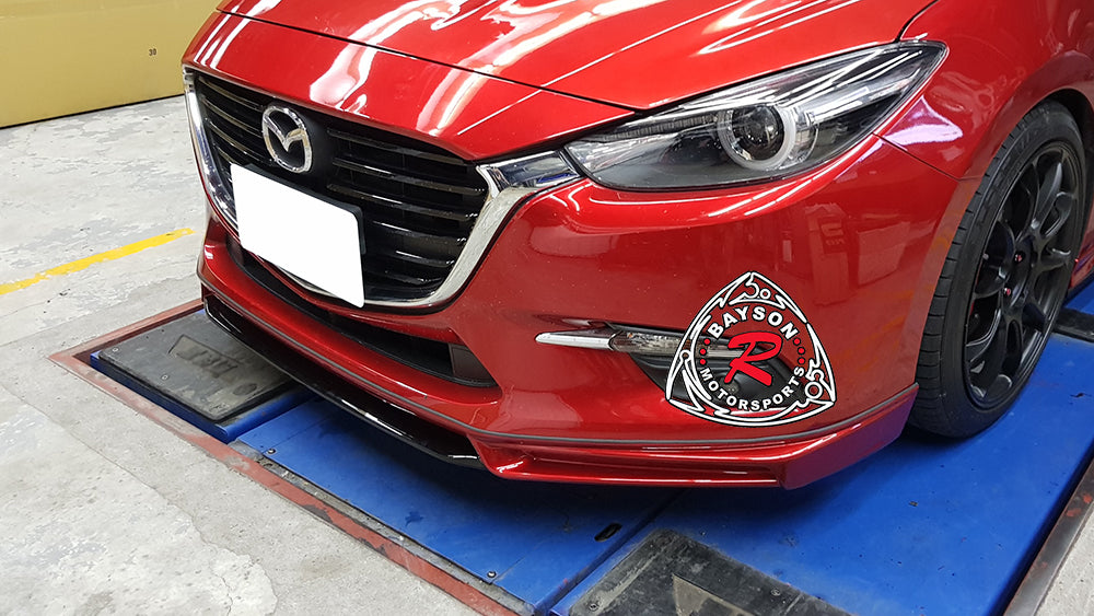 MK Style Front Lip For 2017-2018 Mazda 3 - Bayson R Motorsports