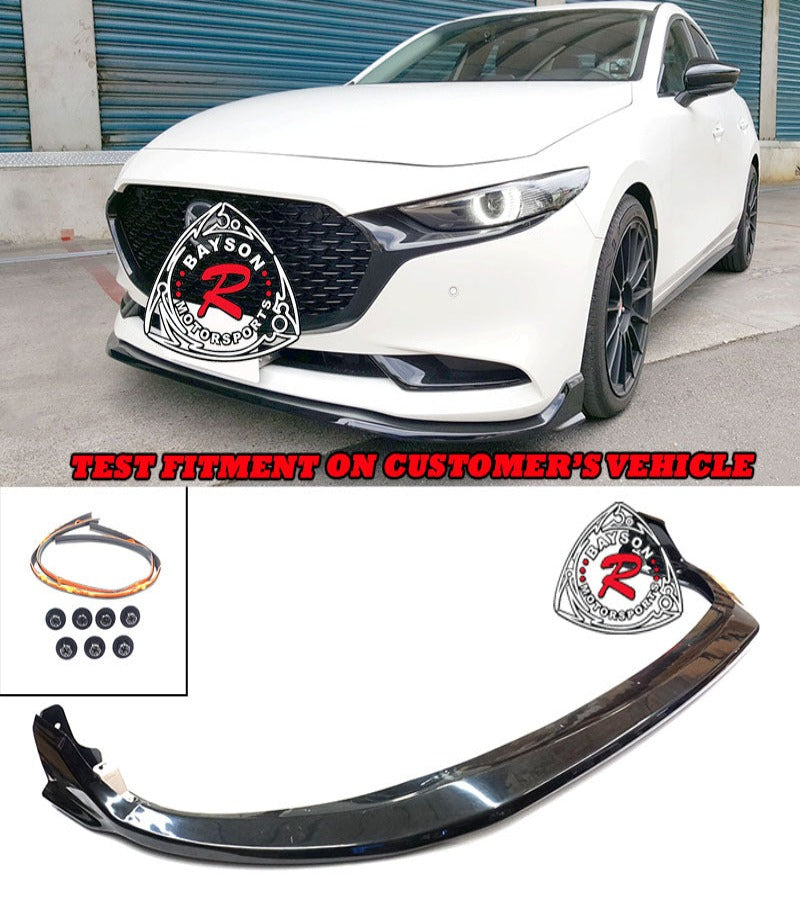 CK Style Front Lip For 2019-2022 Mazda 3 4 Dr - Bayson R Motorsports