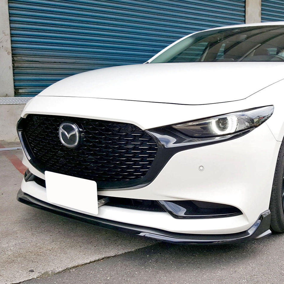CK Style Front Lip For 2019-2024 Mazda-3 (4Dr Sedan)