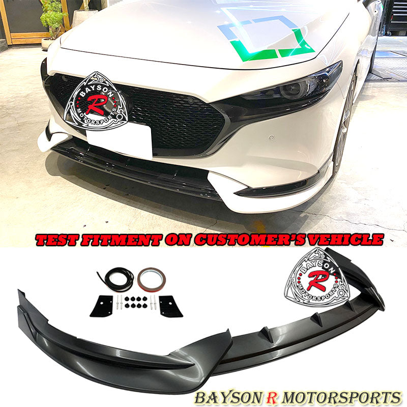Bayson R Front Lip Mazda Mazda-3 5Dr Hatchback Front Lip (2019-2024) TH Style – Bayson R ...