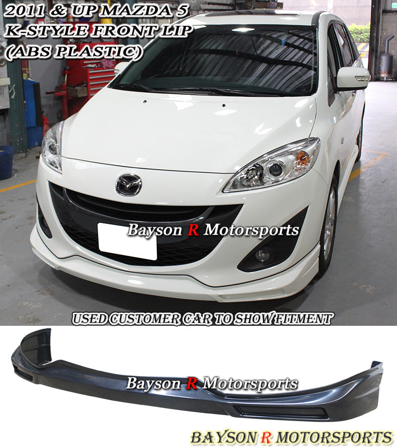 K Style Front Lip For 2011-2015 Mazda 5 - Bayson R Motorsports