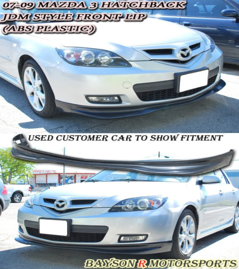 JDM Style Front Lip For 2007-2009 Mazda 3 5Dr - Bayson R Motorsports