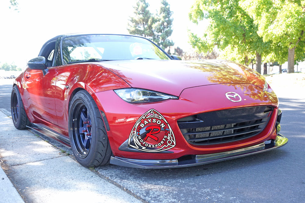 B Style Front Lip (Carbon Fiber) For 2016-2024 Mazda Miata - Bayson R Motorsports