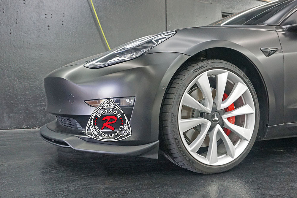 Art Style Front Lip For 2017-2022 Tesla Model 3 - Bayson R Motorsports