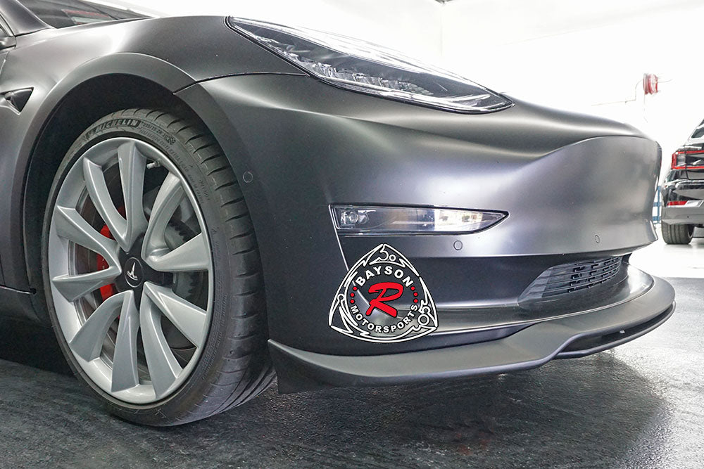 Art Style Front Lip For 2017-2022 Tesla Model 3 - Bayson R Motorsports