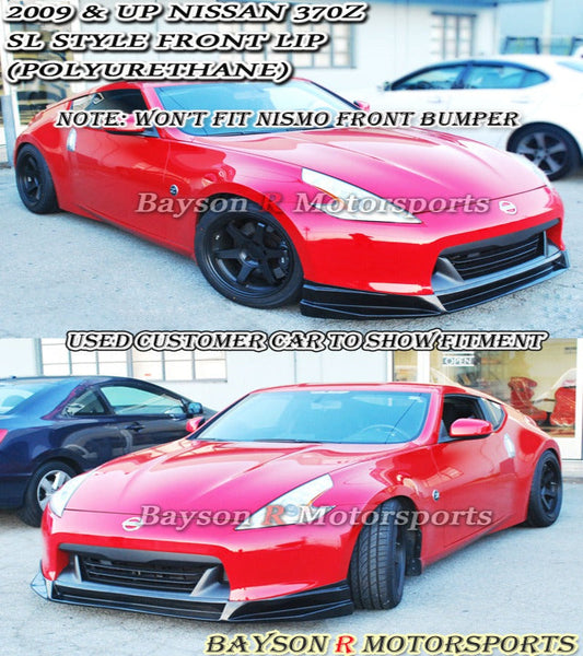 SL Style Front Lip For 2009-2012 Nissan 370Z - Bayson R Motorsports