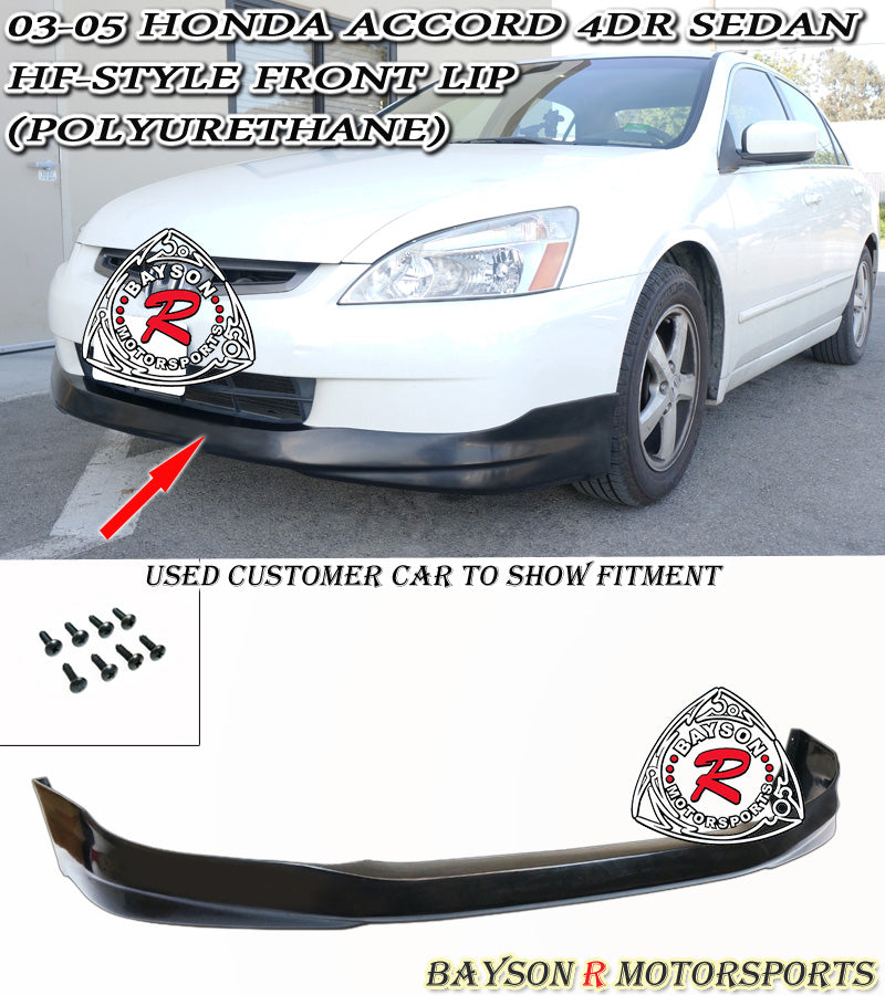 HF Style Front Lip For 2003-2005 Honda Accord 4Dr - Bayson R Motorsports