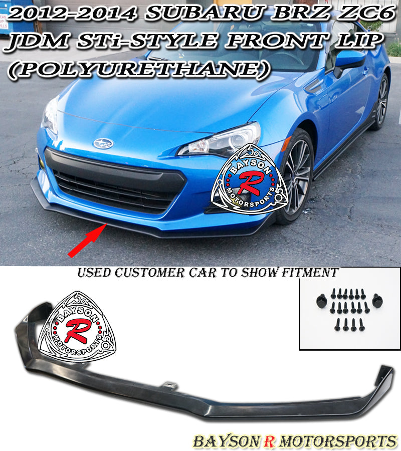 STi Style Front Lip For 2012-2016 Subaru BRZ - Bayson R Motorsports