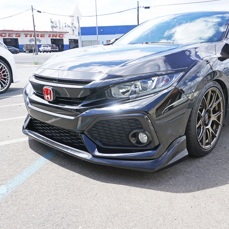MU Style Front Lip For 2017-2021 Honda Civic 5Dr Hatchback (Sport / Sport Touring)