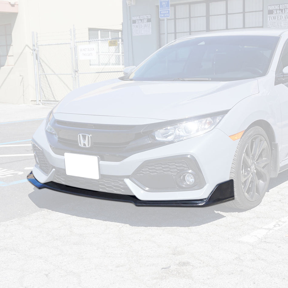 TR Style Front Lip For 2017-2021 Honda Civic 5Dr Hatchback (Sport / Sport Touring)
