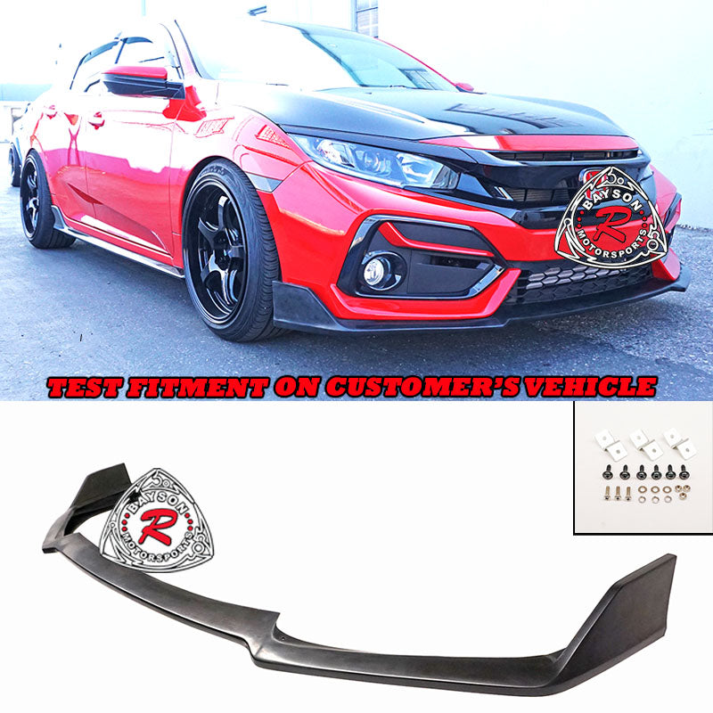 TR Style Front Lip For 2017-2021 Honda Civic 5 Door Sport / Sport Touring - Bayson R Motorsports