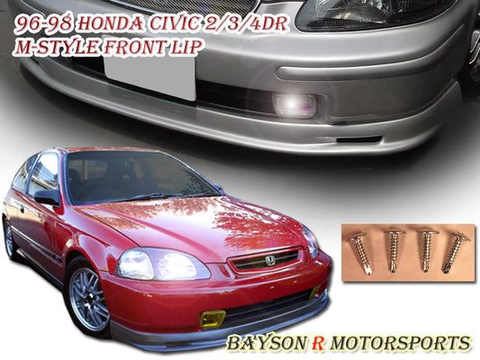 MU Style Front Lip For 1996-1998 Honda Civic - Bayson R Motorsports