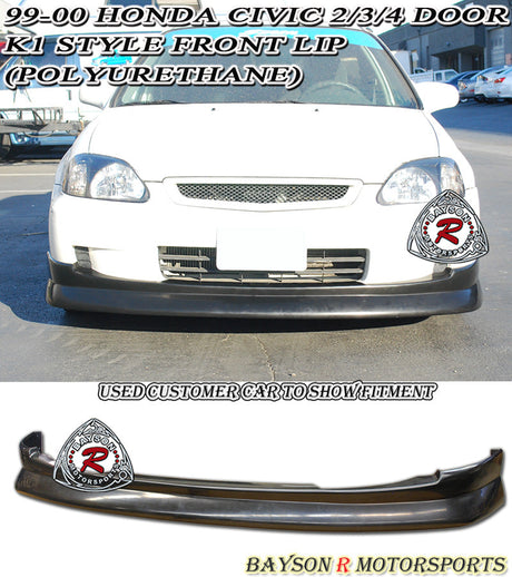 CS Style Front Lip For 1999-2000 Honda Civic - Bayson R Motorsports