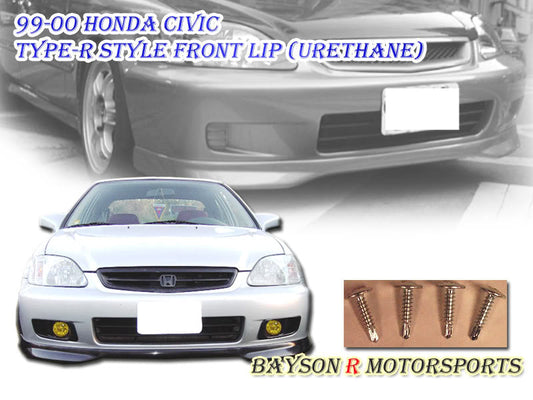 TR Style Front Lip For 1999-2000 Honda Civic - Bayson R Motorsports