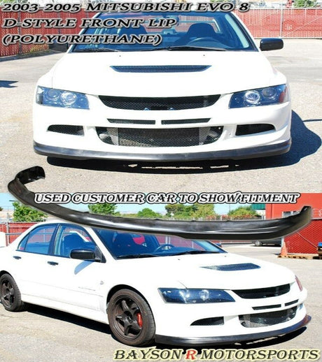 DL Style Front Lip For 2003-2005 Mitsubishi Evolution 8 - Bayson R Motorsports