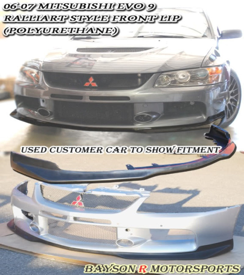 Ral Style Front Lip For 2006-2007 Mitsubishi Evolution 9 - Bayson R Motorsports