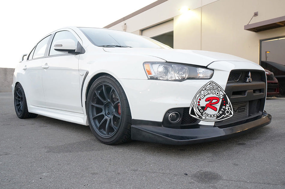 VT Style Front Lip For 2008-2015 Mitsubishi Evolution 10 - Bayson R Motorsports