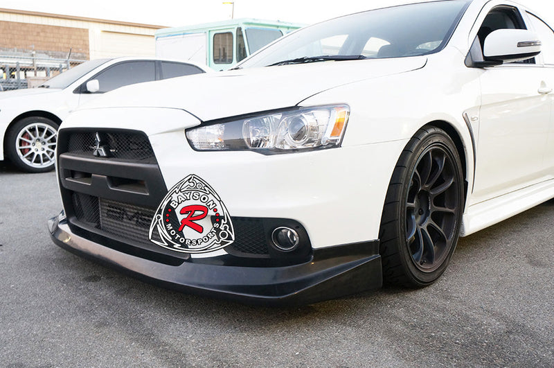 VT Style Front Lip For 2008-2015 Mitsubishi Evolution 10 - Bayson R Motorsports