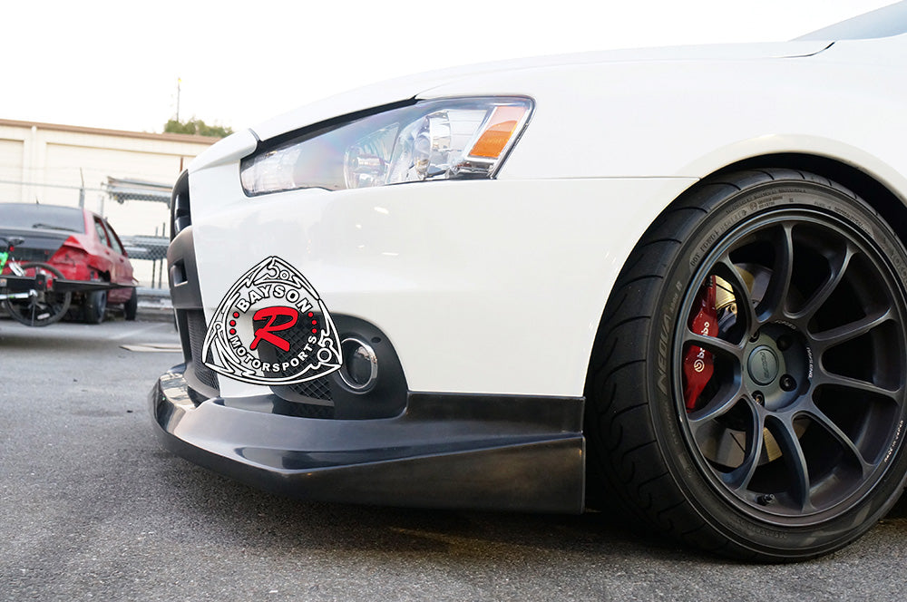 VT Style Front Lip For 2008-2015 Mitsubishi Evolution 10 - Bayson R Motorsports