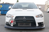 VT Style Front Lip For 2008-2015 Mitsubishi Evolution 10 - Bayson R Motorsports