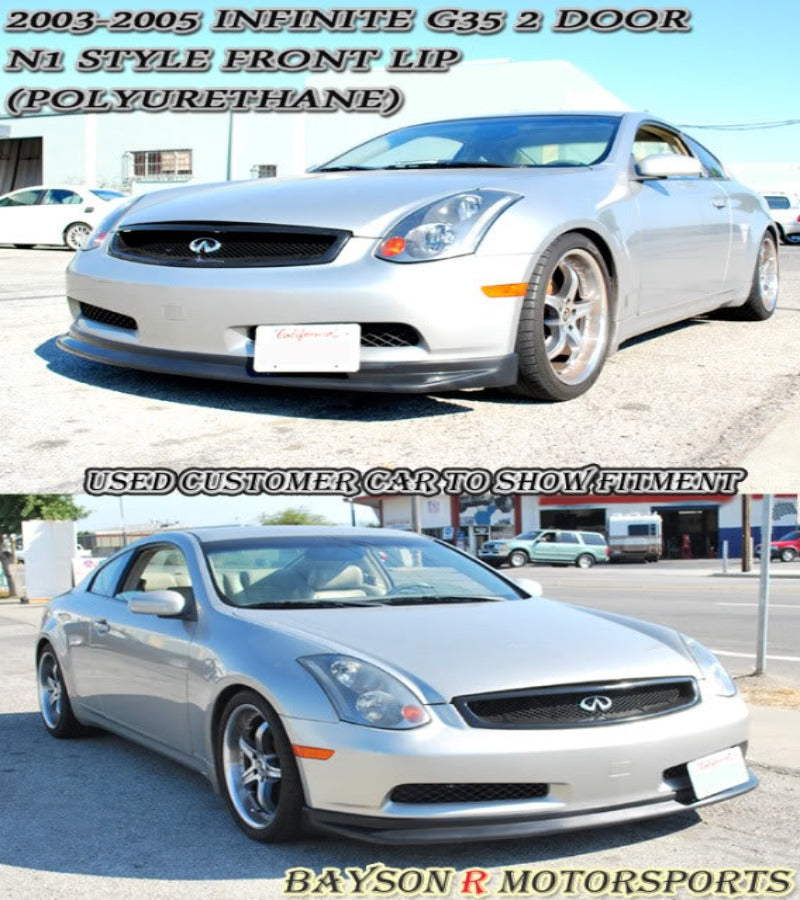 N1 Style Front Lip For 2003-2005 Infiniti G35 2Dr - Bayson R Motorsports