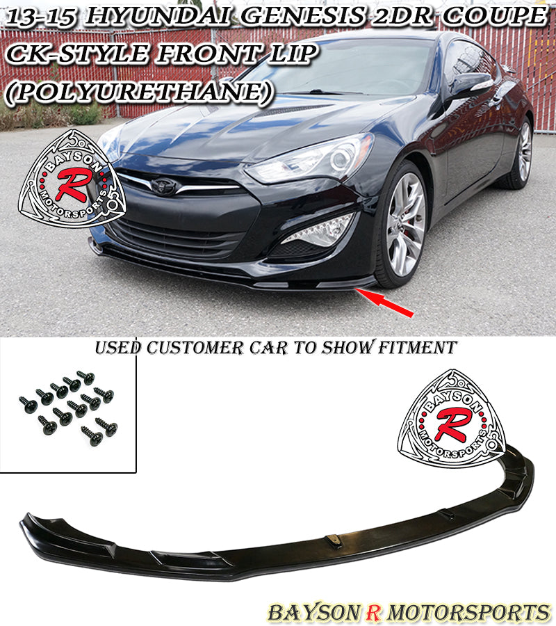 CK Style Front Lip For 2013-2016 Hyundai Genesis 2Dr - Bayson R Motorsports