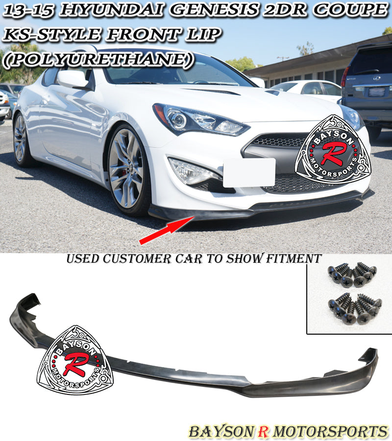 KS Style Front Lip For 2013-2016 Hyundai Genesis 2Dr - Bayson R Motorsports