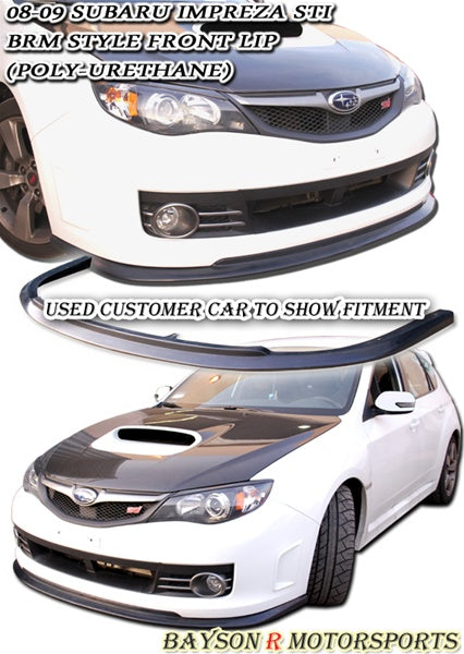 STi2 Style Front Lip For 2008-2010 Subaru STi - Bayson R Motorsports