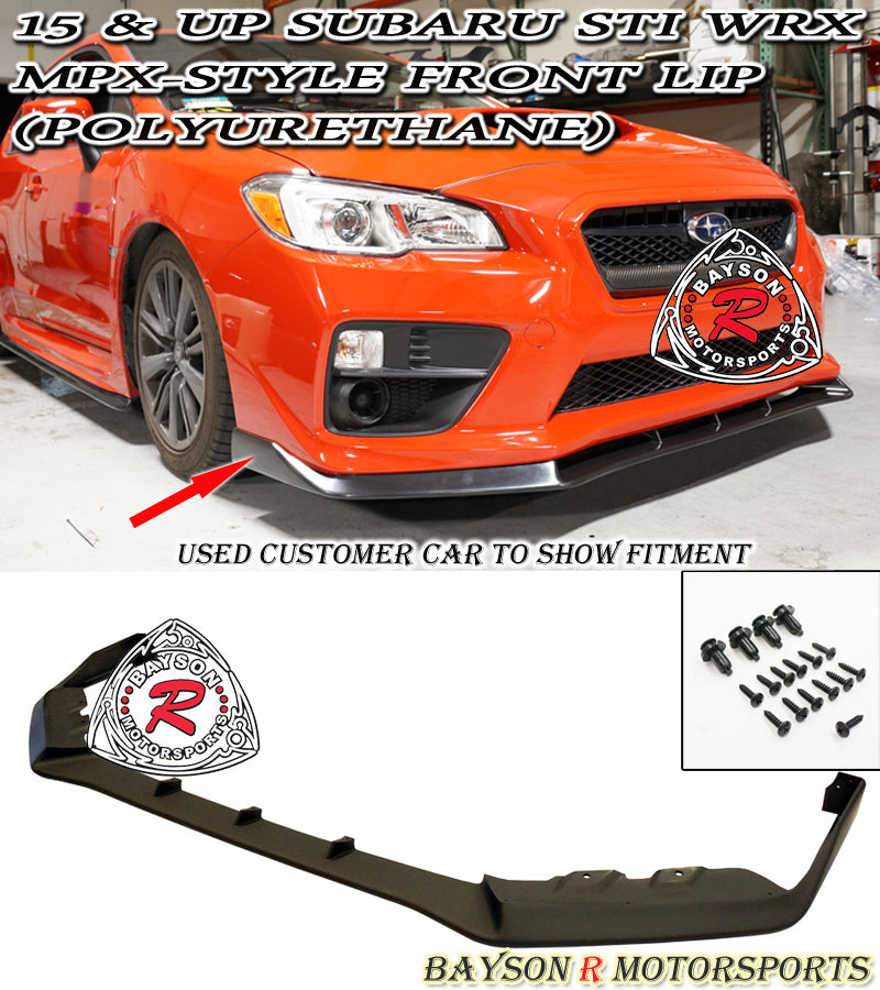 MPX Style Front Lip For 2015-2017 Subaru WRX STi - Bayson R Motorsports