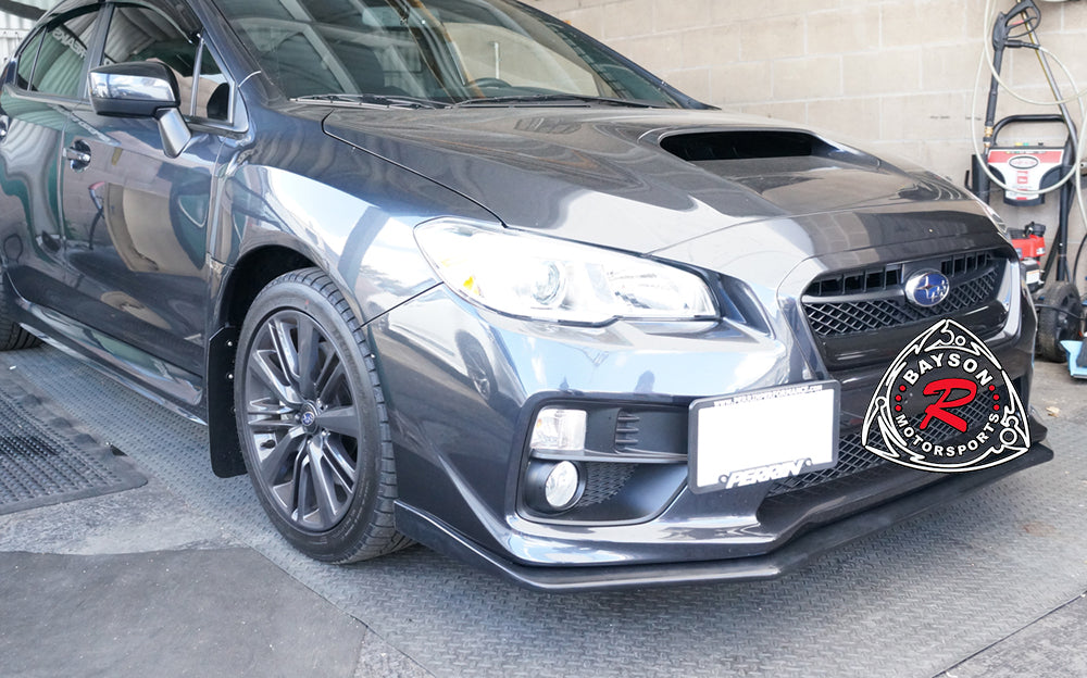 V Style Front Lip For 2015-2017 Subaru WRX STi - Bayson R Motorsports