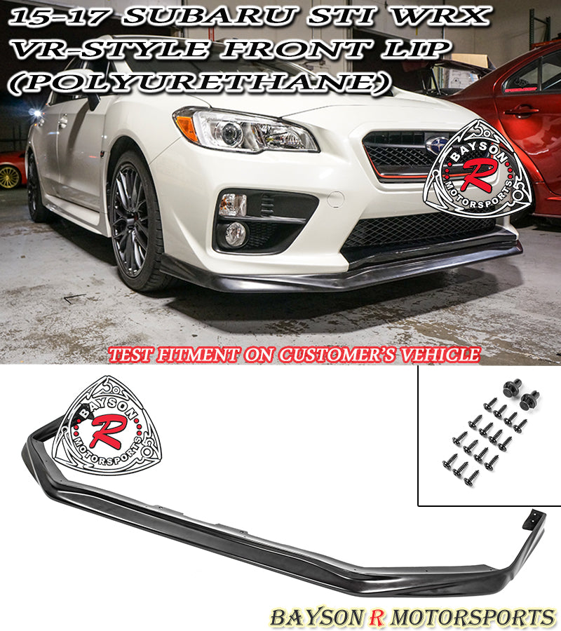 VR Style Front Lip For 2015-2017 Subaru WRX STi - Bayson R Motorsports