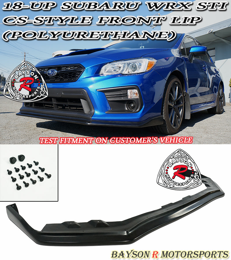 CS Style Front Lip For 2018-2021 Subaru WRX STi - Bayson R Motorsports