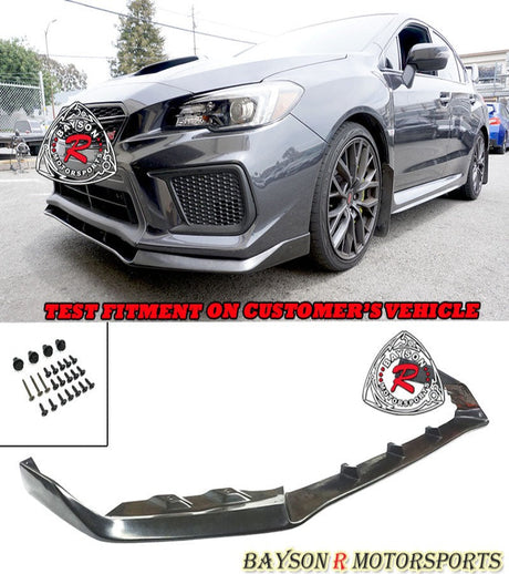 MPX Style Front Lip & JDM Style Front Grill For 2018-2021 Subaru WRX / STi - Bayson R Motorsports