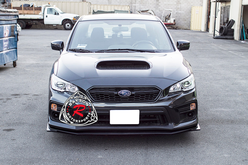 V Style Front Lip & JDM Style Front Grill For 2018-2021 Subaru WRX STi - Bayson R Motorsports