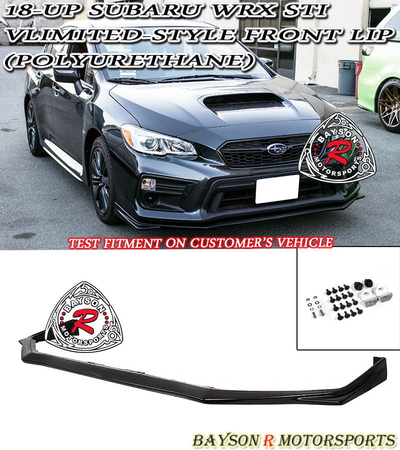 V Style Front Lip & JDM Style Front Grill For 2018-2021 Subaru WRX STi - Bayson R Motorsports