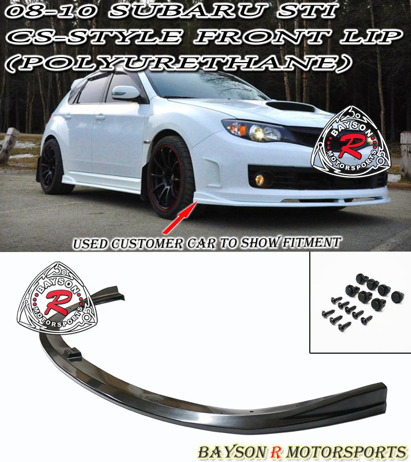 CS Style Front Lip For 2008-2010 Subaru STi - Bayson R Motorsports