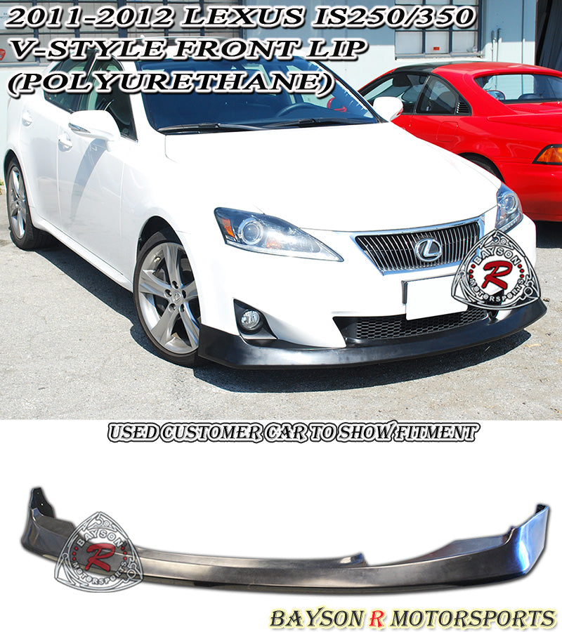 V Style Front Lip For 2011-2013 Lexus IS - Bayson R Motorsports