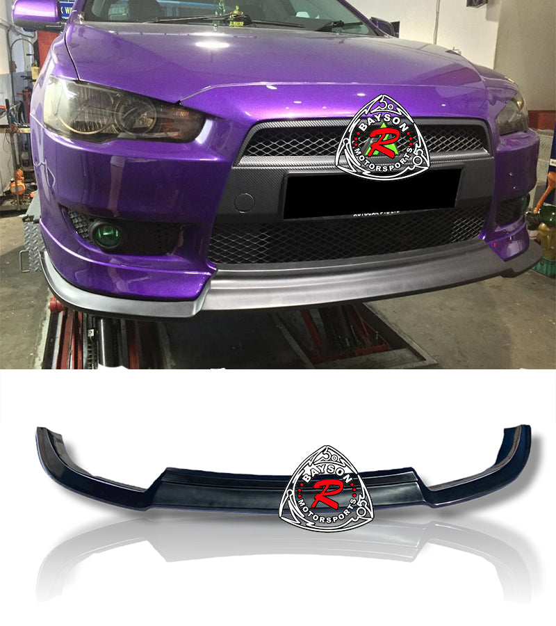 V Style Front Lip For 2008-2010 Mitsubishi Lancer - Bayson R Motorsports