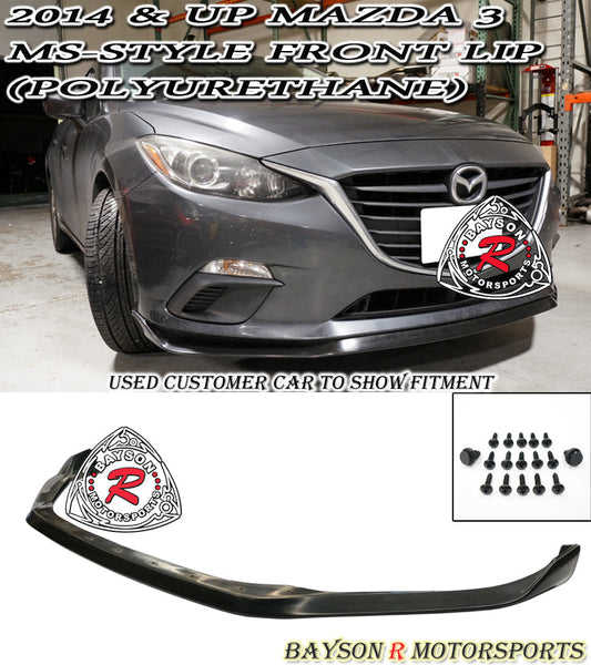 MS Style Front Lip For 2014-2016 Mazda 3 - Bayson R Motorsports