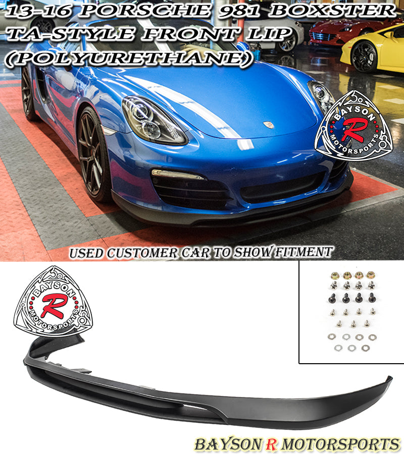 TA Style Front Lip For 2013-2016 Porsche Boxster (981) - Bayson R Motorsports