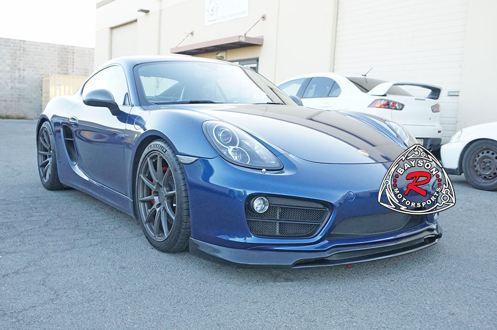 TA Style Front Lip For 2014-2016 Porsche Cayman Base / S (981) - Bayson R Motorsports