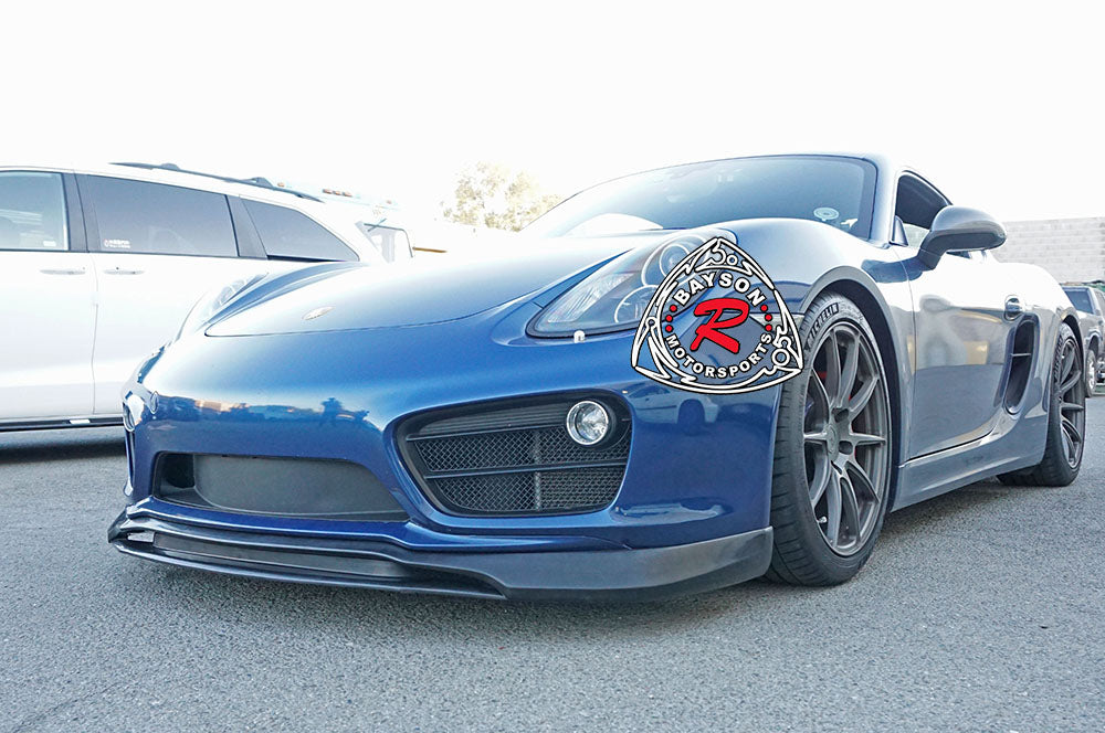 TA Style Front Lip For 2014-2016 Porsche Cayman Base / S (981) - Bayson R Motorsports