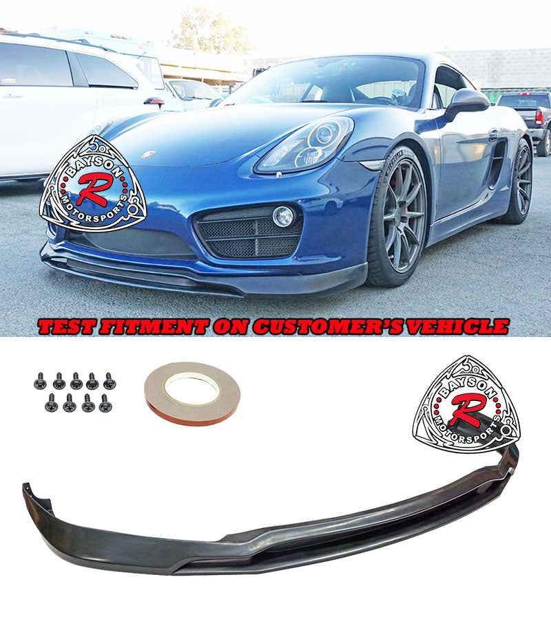 TA Style Front Lip For 2014-2016 Porsche Cayman Base / S (981) - Bayson R Motorsports