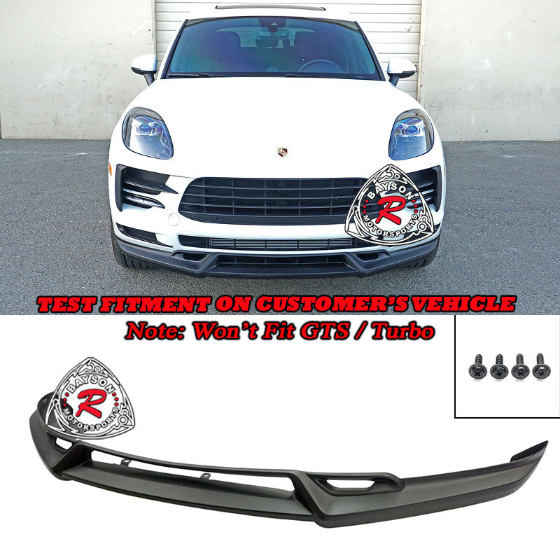 TA Style Front Lip For 2019-2022 Porsche Macan Base / S - Bayson R Motorsports