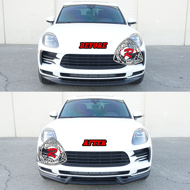 TA Style Front Lip For 2019-2022 Porsche Macan Base / S - Bayson R Motorsports